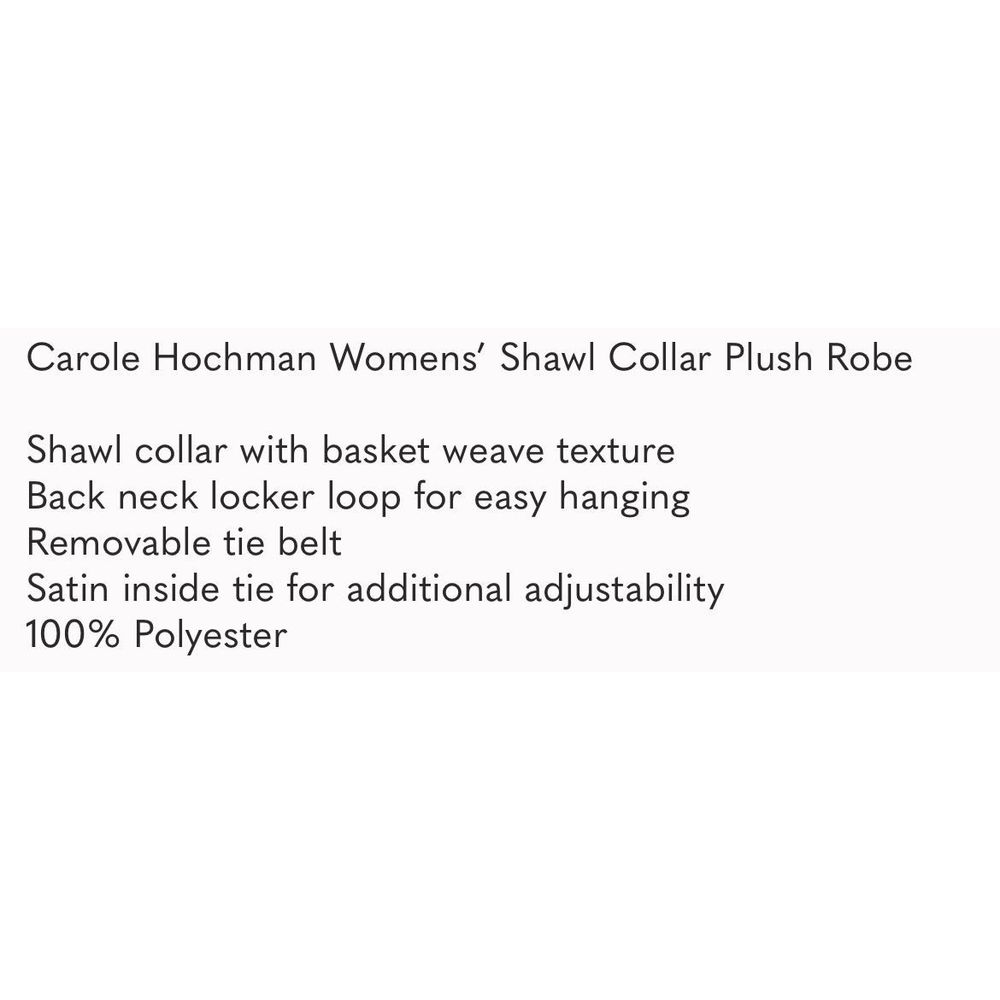 New! CAROLE HOCHMAN Plush Robe Purple (Berry) Sz Small 6-8 Pockets Soft NWT - Picture 6 of 13